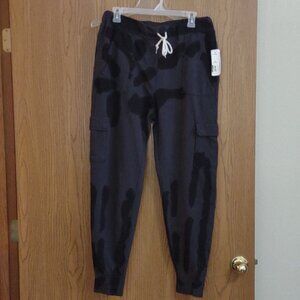 High Rise Black tie dye Joggers Size Large 11-13